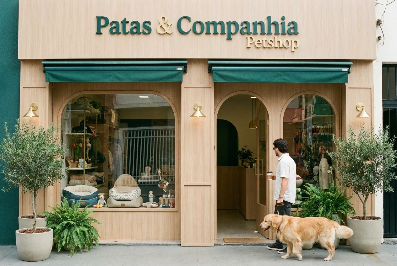 Fachada do petshop